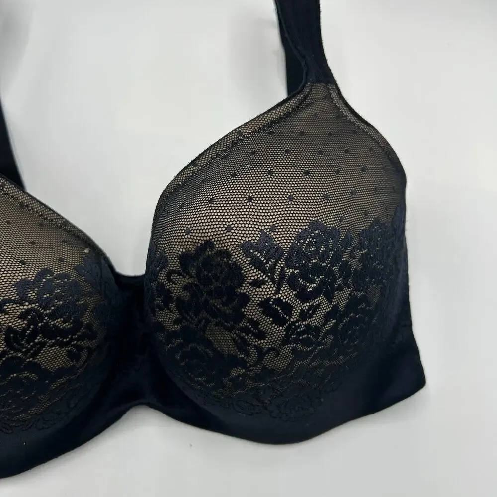 Soma Stunning Support Balconette Bra 38D‎ Black Lace Underwire - Picture 13 of 16